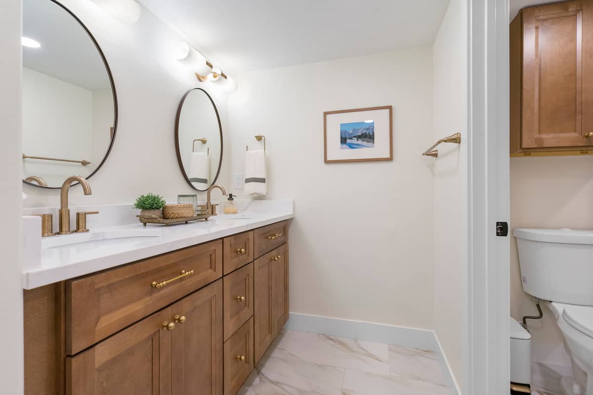 Bathroom with double vanity